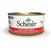 Schesir, Cibo Umido per Cani Adulti al Gusto Pollo con Manzo Preparato in Morbida Gelatina - Totale 2,7Kg (18 Lattine da 150G)