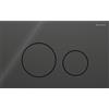 Geberit Placca Geberit Sigma40 Round Vetro Nero Doppio Tasto | 115.628.SJ.1 Vetro Nero