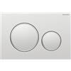 Geberit Placca Geberit Sigma20 Round Cromato Verniciato Opaco / Cromato Lucido Doppio Tasto | 115.882.JQ.1 Cromato Lucido