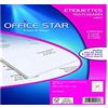 Office Star Products Office Star - Confezione di 2700 etichette multiuso 70 x 31 mm Bianco