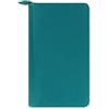 Filofax Organizer personale con cerniera compatta Saffiano Zip acquamarina