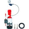 Wirquin 14010401 Doppia valvola di scarico "Jollyflush" con bottone cromato - multicolore, 5,08 cm, 50 mm