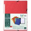 Exacompta 55415E - Cartellina in cartone Manila 355 g, Nature Future, DIN A4, colore: Rosso, 10 pezzi