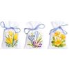 VERVACO Kit Punto Croce Contato Set di 3 Fiori Primaverili Sacchetti Bomboniere da Ricamare Punto Croce ca. 8 x 12 cm Set Fai da Te Creativo Adulti Ricamo Casa Decorazioni per Lavoretti Creativi