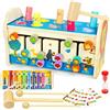 Achiyway 7 in 1 Giochi Bambini 2 Anni, Giochi Legno Montessori per Bambini 2  3 4 5 Anni con Cioco Pesca, Acchiappa la Talpa e Xilofono Bambini, Regalo  per Bambini da 2 a 5 Anni : : Giochi e giocattoli