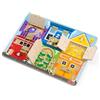Melissa & Doug La Tavola delle Serrature - Tavola Multiattività in Legno, Giocattolo Educativo Numeri, Gioco Montessori, Gioco in Legno, Regalo per Bambini e Bambine, 3+ Anni - Certificati FSC