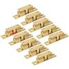 LOOTICH Ottone Doppia Palla Chiusura a Scatto Serratura Chiavistelli 60mm per Porte Armadi da Cucina Cassetti Casa Mobilia Bagno Credenza (10 Pcs)
