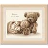 VERVACO Kit Punto Croce Contato SOGNI D'ORO Annuncio Nascita Punto Croce ca. 28 x 22 cm Regalo Personalizzato Set Fai Da Te Attività Creative Adulti Benvenuto Bambino Cross Stitch