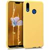 kwmobile Custodia Compatibile con Huawei P20 Lite Cover - Back Case per Smartphone in Silicone TPU - Protezione Gommata - giallo matt