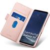 Aunote Samsung Galaxy S8 Cover, Custodia Samsung S8 Libro, Cover Samsung S8 Portafoglio, Pelle Flip/Folio Case con [Supporto] [Carta Fessura] [Magnetica]. Oro Rosa