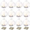 Nuptio 12 Pezzi 8cm Appeso Portacandela Vetro Globo Pianta Terrari Portacandele Luce tè Piante Grasse Muschio Fioriere Giardino Miniatura Decorazioni Natalizie Casa Giardino Interno Regali Fai Te
