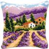 VERVACO Kit Cuscino Punto Croce PROVENZA Set Ricamo Principianti Cuscini Gobelin Decorativi ca. 40 x 40 cm Accessori per Lavoretti Creativi DIY Casa Decor Hobby Adulti Cross Stitch