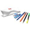 Pentel Set scolastico, 6 pezzi, ideale per l'inizio del nuovo anno scolastico (2 penne, evidenziatori, portamine, mine e gomme)