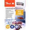 PEACH 100 POUCHES UNIVERSALI PER PLASTIFICATRICE A CALDO F.TO PORTA BADGE 7X10 CM 125 MICRON - Peach - 510331