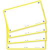 Oxford - Schede flash di Oxford, vuote con cornice gialla, confezione da 80, 7,5 x 12,5 cm, dimensioni 400133895