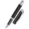Online Penna a inchiostro College Black Style│ Penna stilografica ergonomica per la scuola │ piuma media, parte soft grip │ per cartucce d'inchiostro standard │ ricaricabile │ ideale per bambini