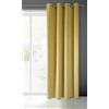 Eurofirany Pierre Tenda in Velluto con Occhielli - 1 Pz. Tenda Termica Isolante in Velluto, Opaca, Oscurante, per cameretta, Soggiorno, 140x250 cm, Giallo Senape