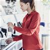 James & Nicholson Abbigliamento personalizzate. Polo da lavoro da donna personalizzata James & Nicholson Ladies' Workwear Polo Pocket Longsleeve - James & Nicholson personalizzate o neutre