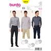 burdastyle Burda B6874 - Cartamodello per Camicia da Uomo, 19 x 13 cm (Lingua Inglese)