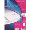 Office Star Products Office Star - Confezione di 1400 etichette multiuso 99,1 x 38,1 mm Bianco