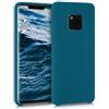 kwmobile Custodia Compatibile con Huawei Mate 20 Pro Cover - Back Case per Smartphone in Silicone TPU - Protezione Gommata - petrolio matt