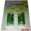 Eunicell 4 Pile litio cR123A 2 blistercard un eunicell lotto di 2 distributori di germania