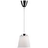 V-TAC VT-1036 Lampadario pendente LED 7W 1MT moderno in plastica bianco con attacco cromato Ф150mm - sku 8505
