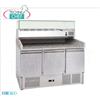 Banco Pizza Refrigerato, 3 Porte, Vetrina Ingredienti