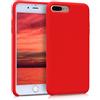 kwmobile Custodia Compatibile con Apple iPhone 7 Plus/iPhone 8 Plus Cover - Back Case per Smartphone in Silicone TPU - Protezione Gommata - rosso