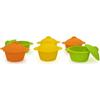 Yoko Design 1134-6 pirofile Piccole in Silicone Alimentare, 7 cm, Colore Arancione/Giallo/Verde
