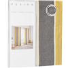 Fusion tende con occhielli, 100% cotone, ocra, 116,8 cm larghezza x 137,2 cm goccia (117 x 137 cm)