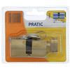Bricard 1442 Cilindro Pratic 30 + 30 Ottone, a pulsante, livello di sicurezza 1, 3 chiavi, garanzia 2 anni, resistenza alla corrosione