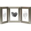 Deknudt Frames S41VD1-H3V -10.0X15.0 - Cornice portafoto a 3 Elementi, in Formato Verticale, Colore Argento 19,4 x 15,1 x 1,6 cm