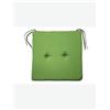 Avanti Trendstore [STELLA] - Cuscino di seduta per l'esterno, in poliestere con laccetti, disponibile in diversi colori, dimensioni: LAP 40x40x3 cm - Verde - Poliestere