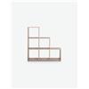 Avanti Trendstore [BERGAMO] - Libreria legno laminato con 6 vani aperti, disponibile in 2 diverse colorazioni. Dimensioni: LAP 116x118x33 cm - Marrone chiaro - Legno laminato