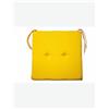 Avanti Trendstore [STELLA] - Cuscino di seduta per l'esterno, in poliestere con laccetti, disponibile in diversi colori, dimensioni: LAP 40x40x3 cm - Giallo - Poliestere