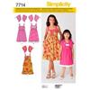 Simplicity cartamodello 7714. HH Ragazza Abito con Bolero