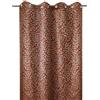 Bel Air Baies 0400045-0002 - Tenda Orlata con Occhielli in Tessuto Jacquard con Stampa di Piante, Colore: Mattone, 140 x 250 cm
