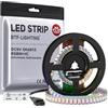 BTF-LIGHTING SK6812RGBW RGB + bianco naturale Individualmente indirizzabile 1m 144 LED/pixel/m Flessibile 4 colori in 1 LED sogna colorato Striscia LED IP30 Non impermeabile DC5VPCB bianco