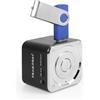 MusicMan Mini Soundstation Altoparlante Portatile - Lettore MP3, USB, Supporto per Scheda MicroSD, 5 Ore di Riproduzione Batteria Ricaricabile - Ideale per viaggiare (Nero)