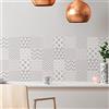 Ambiance Sticker Rivestimenti Autoadesivi per Cucina e Bagno Finnois - 9 Piastrelle Adesive 10 x 10 cm