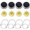 PChero Luci solari per barattoli di vetro, PChero 4pz coperchi per barattoli di vetro con 20 LED lucine per giardino, patio, Natale, decorazioni di Halloween - [bianco caldo, Niente Barattoli]