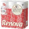 Renova Carta igienica Grand Royal a 4 strati, 18 rotoli extra large di alta qualità
