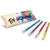 Pentel Arts Hybrid Dual Metallic K110, Roller Inchiostro Gel Metallico, Confezione da 4 Colori Assortiti (Blu+Verde, Viola+Blu, Rosa+Rosa e Oro) Assortimento