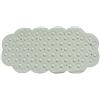 MSV Tappeto Bagno Gomma 44X92-BIANCO, Tessuto, Bianco, 92 x 44 cm