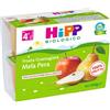 HiPP Frutta Grattugiata Biologica Mela e Pera dai 4+ Mesi, 4 x 100g