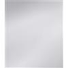 WENKO Parete posteriore in vetro argento 60 x 70 cm - Paraspruzzi, Vetro temperato, 60 x 70 cm, Argento