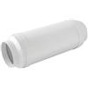 La Ventilazione STK125CB Silenziatore acustico concentrico per cappe e canalizzazioni ø 125 mm. colore bianco.