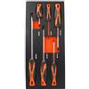 Fischer Darex 810917 modulo portaoggetti con 6 cacciavite, Nero
