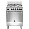 Ⓜ️🔵🔵🔵👌 LA GERMANIA AMN664EXV - Cucina INOX, 4 fuochi gas, forno elettrico multifunzione, 60x60 cm, Serie Americana, Classe A